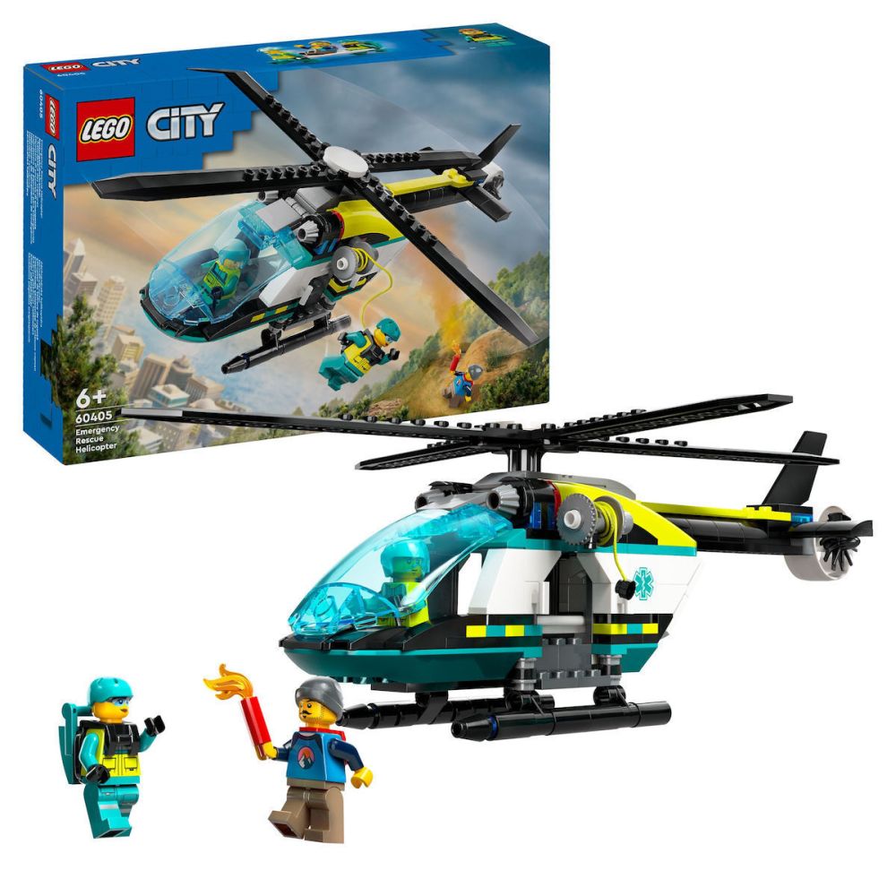 LEGO® City: Emergency Rescue Helicopter Building Kit (60405)