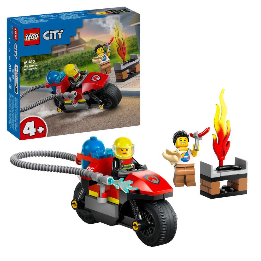 LEGO® City: Fire Rescue Motorcycle Building Set (60410)