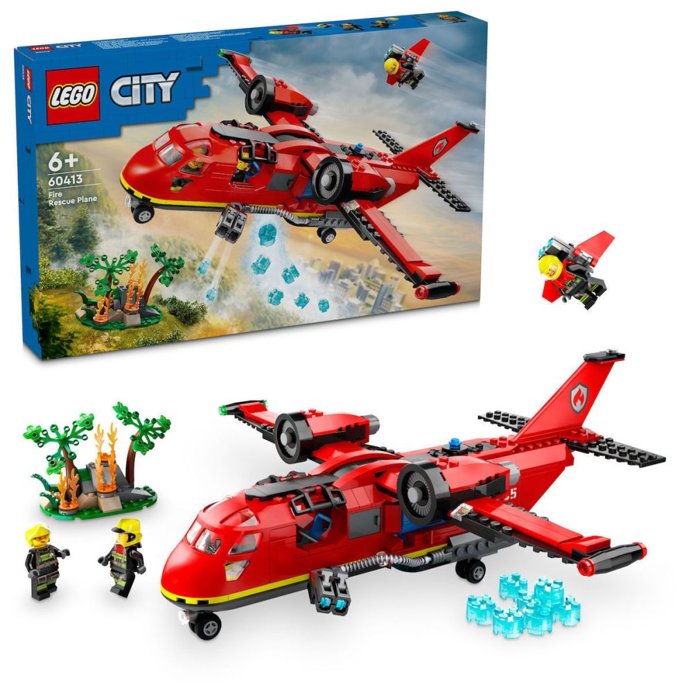 LEGO® City: Fire Rescue Plane Building Toy Set (60413)