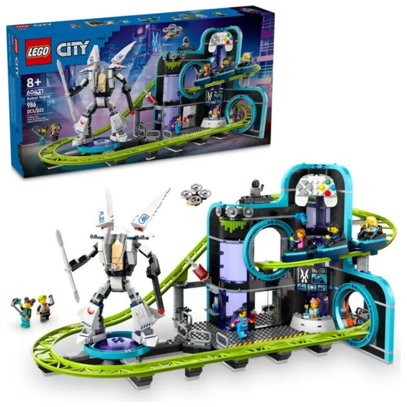 LEGO® My City: Robot World Roller-Coaster Park (60421)