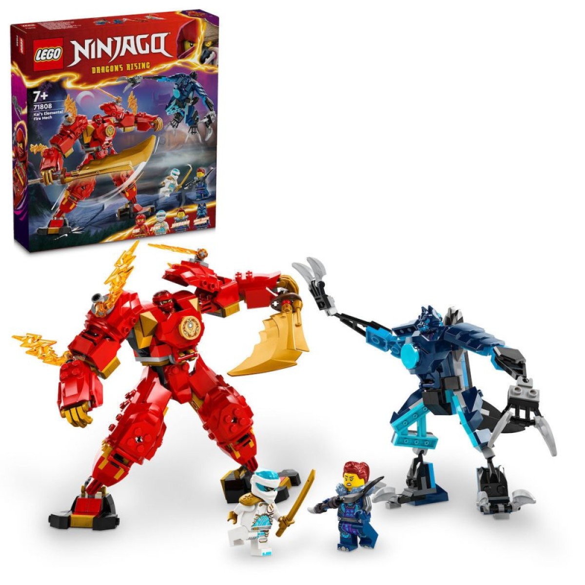 LEGO® NINJAGO®: Kai’s Elemental Fire Mech Toy (71808)