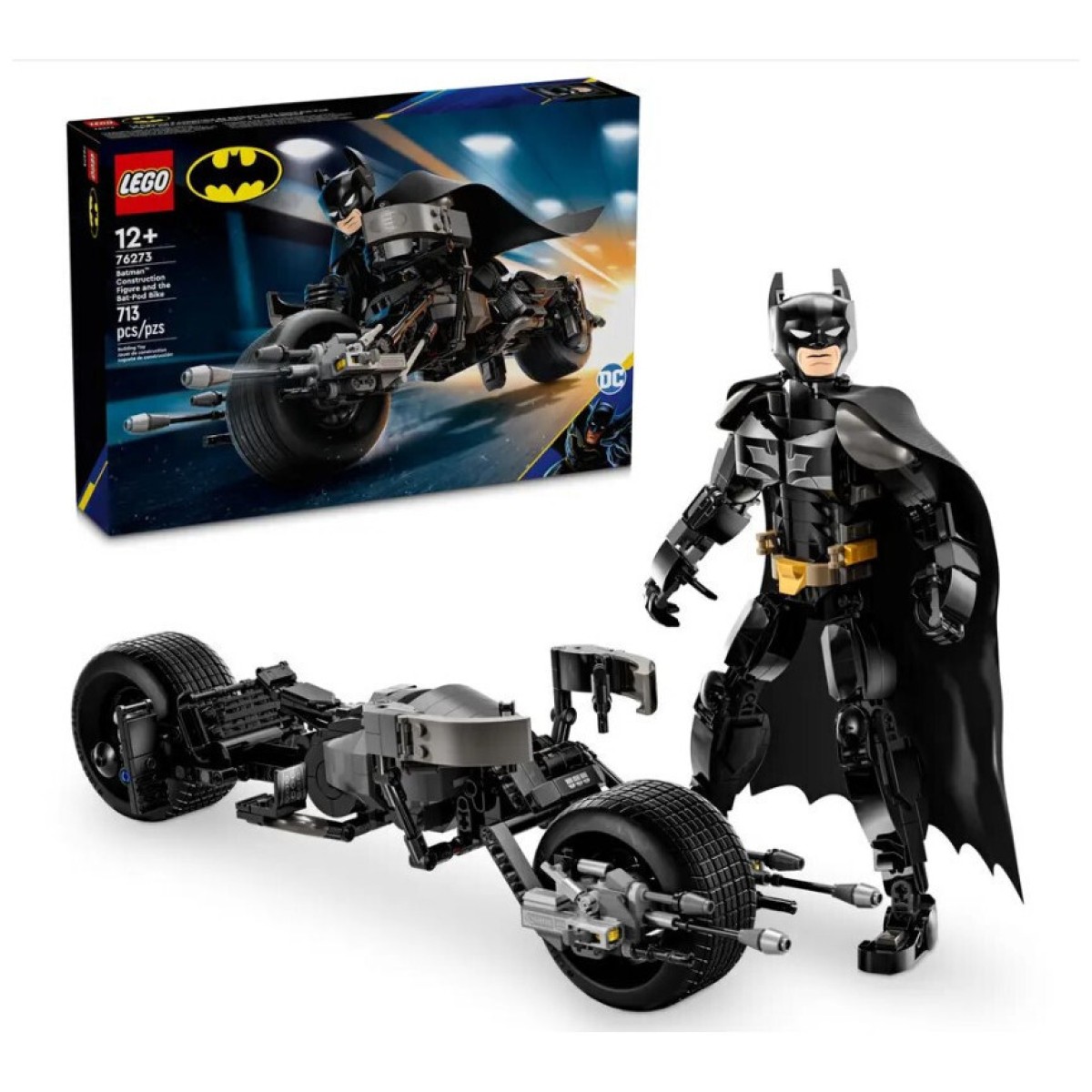 LEGO® DC Batman™: Batman Construction Figure  the Bat-Pod Bike (76273)