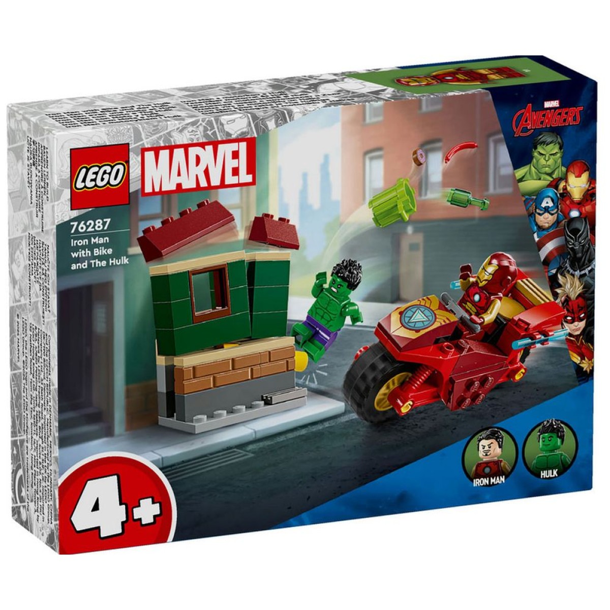 LEGO® Marvel: Iron Man with Bike and The Hulk (76287)