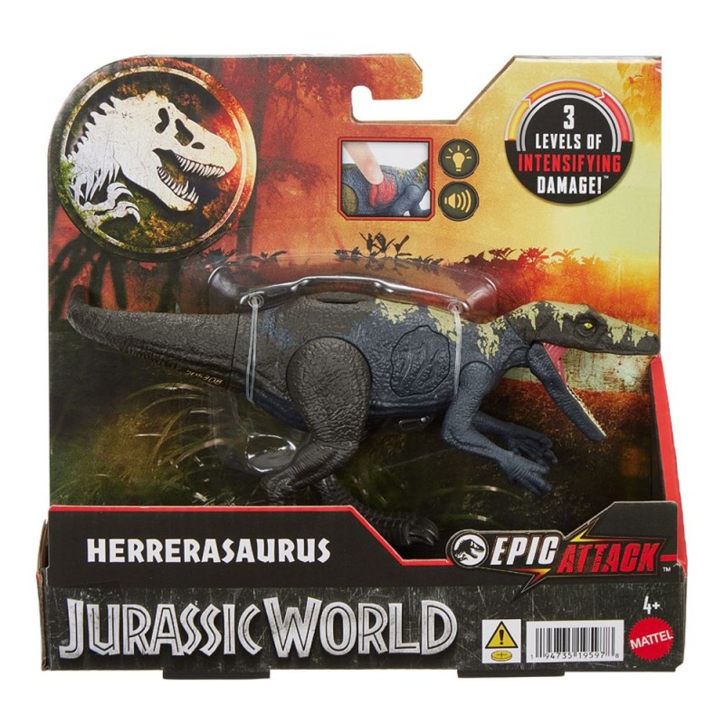 Mattel Jurassic World: Epic Attack - Herrerasaurus (HTP66)