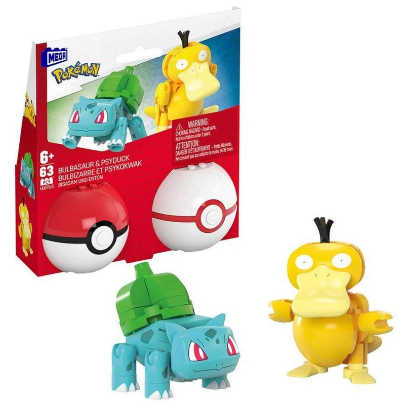 Mattel Mega Pokemon - Bulbasaur &amp; Psyduck Pokeballs (HXP14)