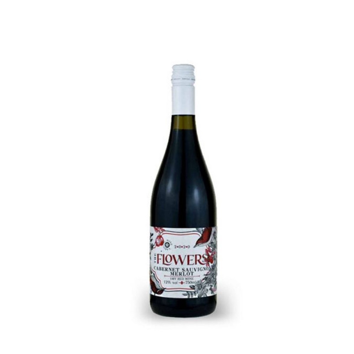 Three F Wines - The Flowers Wine - Cabernet Sauvignon - Merlot, Red Dry Wine,750ml