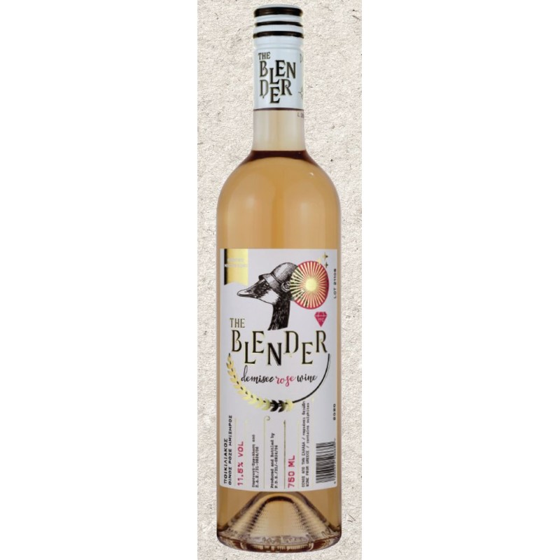 The Blender Project - The Blender Rose - Assyrtiko, Moschofilero, Rose Demisec Wine,750ml