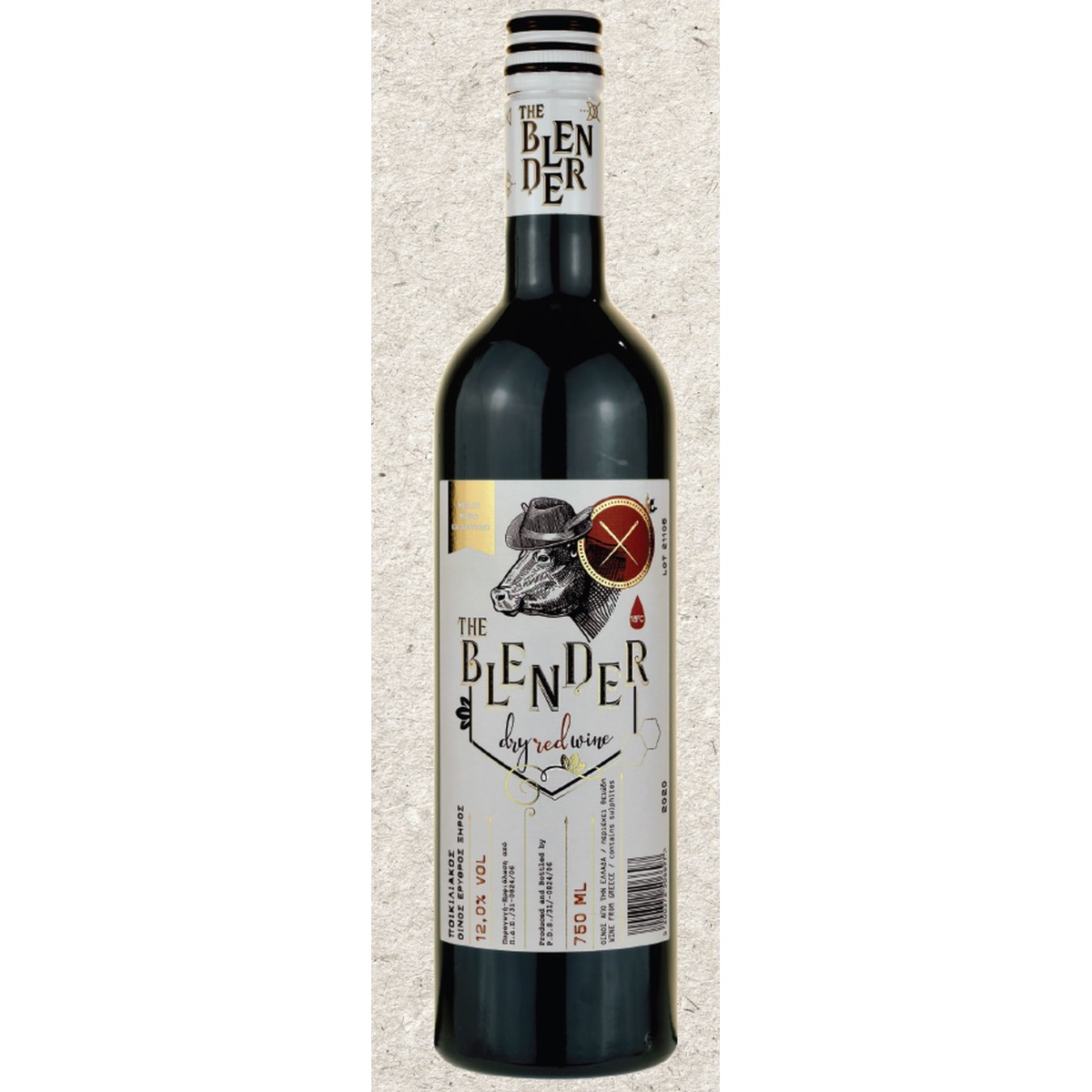 The Blender Project - The Blender Red - Merlot,Mavro Kalavrytino,Red Dry Wine,750ml