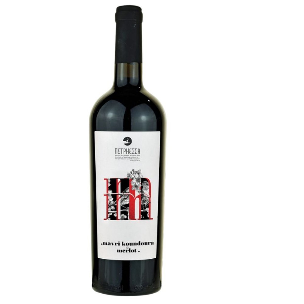 Petriessa Estate - Mavri koundoura Merlot - Red Dry Wine P.G.I.,750ml