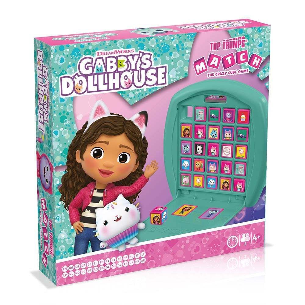 Winning Moves: Gabby's Dollhouse - Top Trumps Match Cube Game (WM04252-ML1)