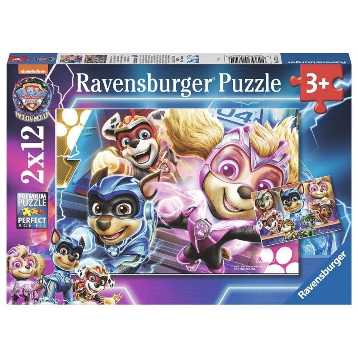 Ravensburger Puzzle: Paw Patrol The Mighty Movie (2x12pcs) (5721)