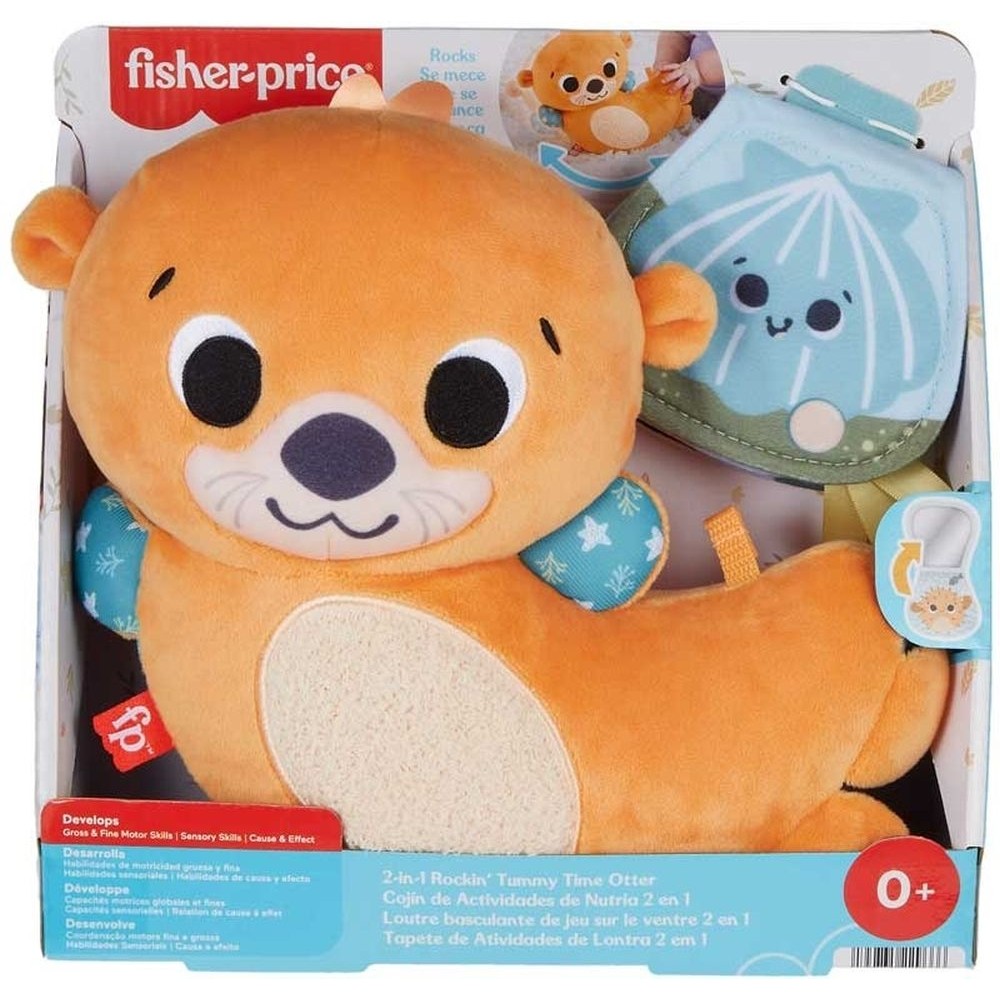 Fisher Price: 2-in-1 Rocking' Tummy Time Otter (HXG96)