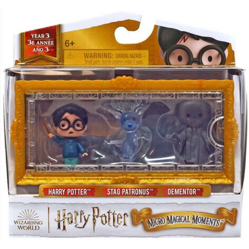 Spin Master Harry Potter: Micro Magical Moments - Harry Potter/Stag Patronus/Dementor Figures Set (6069437)