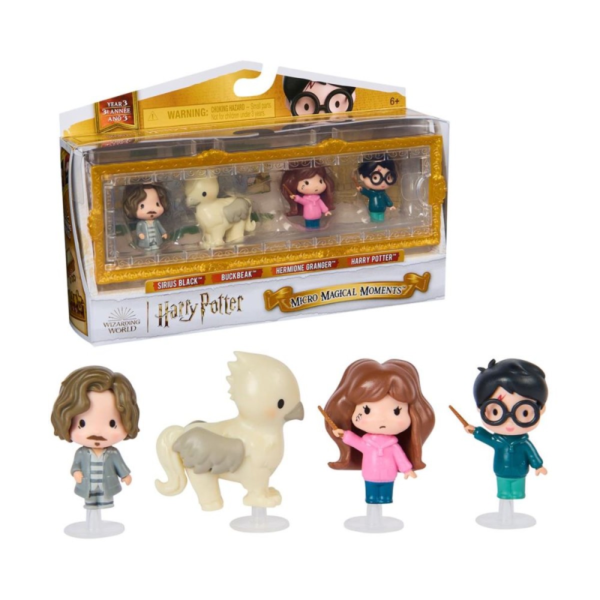 Spin Master Harry Potter: Micro Magical Moments - Sirius Black/Buckbeak/Hermine Granger/Harry Potter Figure Set (6069429)