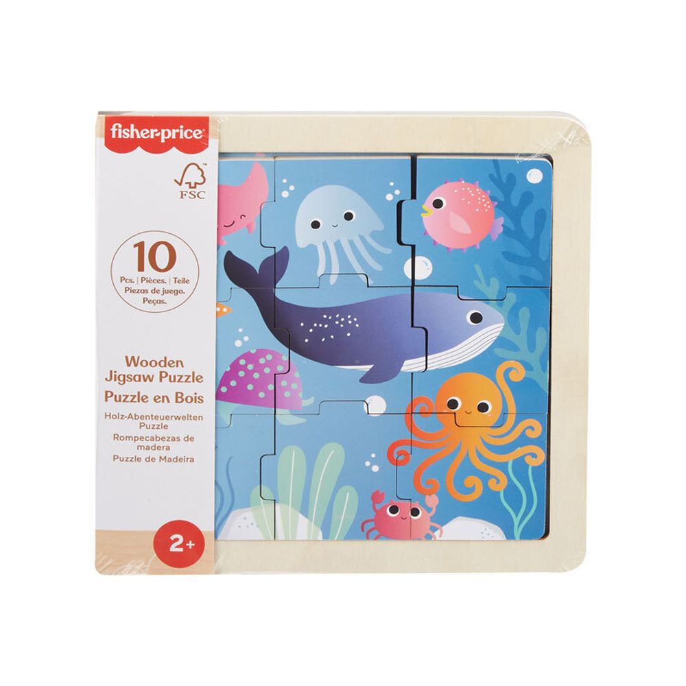 Fisher-Price: Wooden Jigsaw Puzzle - Sea (HXV17)