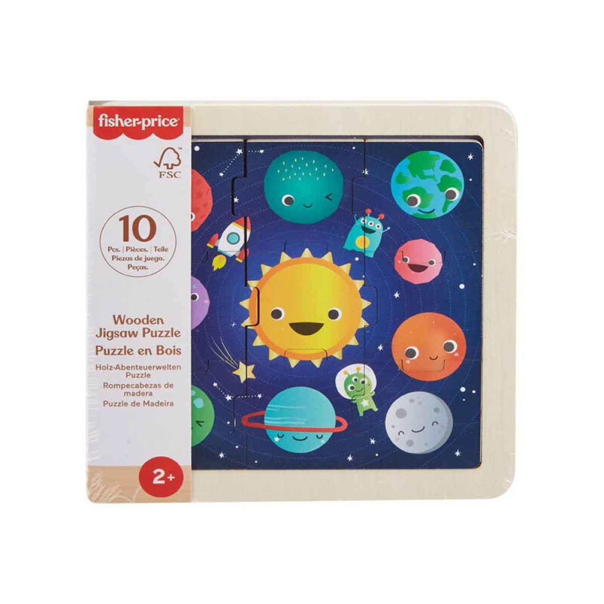 Fisher-Price: Wooden Jigsaw Puzzle - Planet (HXV16)