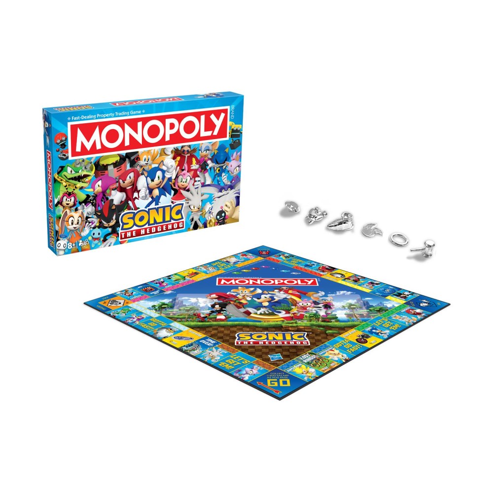 Winning Moves: Monopoly - Sonic Board Game (English Language) (WM04624-EN1)