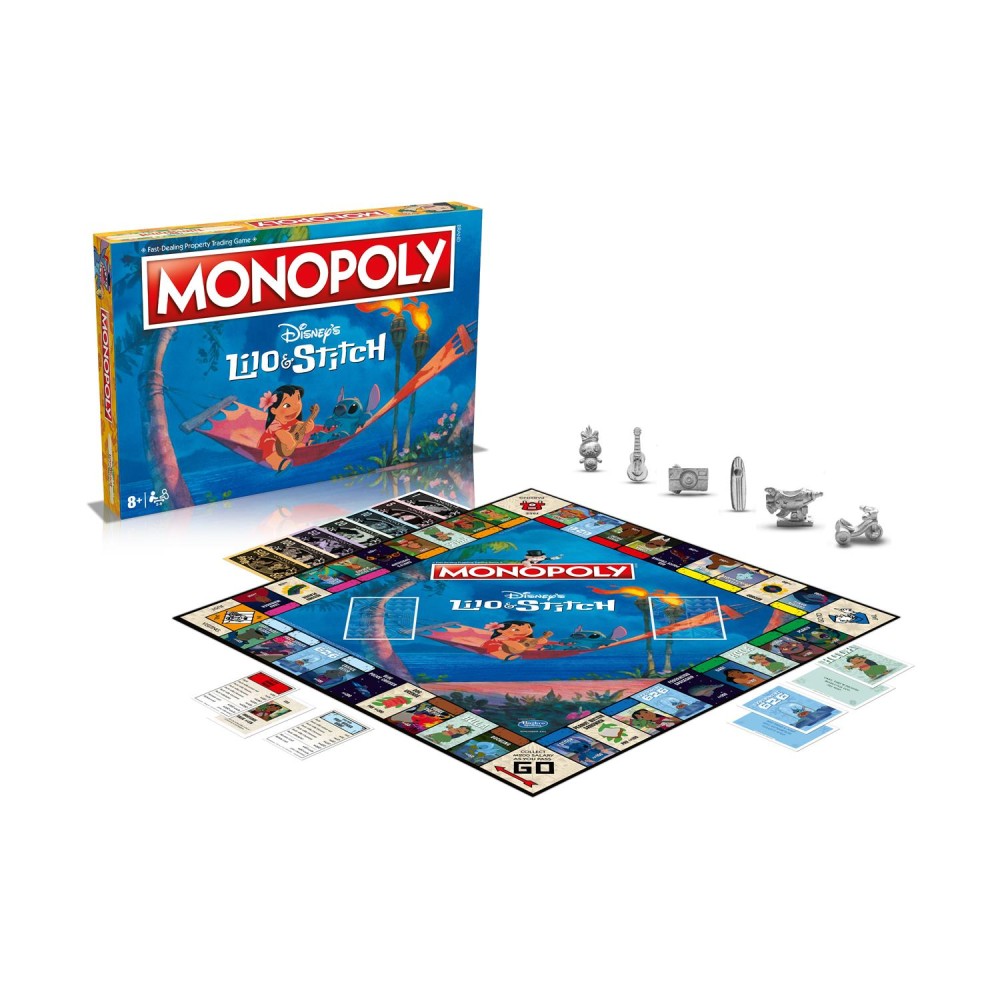 Winning Moves Disney: Monopoly - Lilo &amp; Stitch Board Game (English Language) (WM02869-EN1)