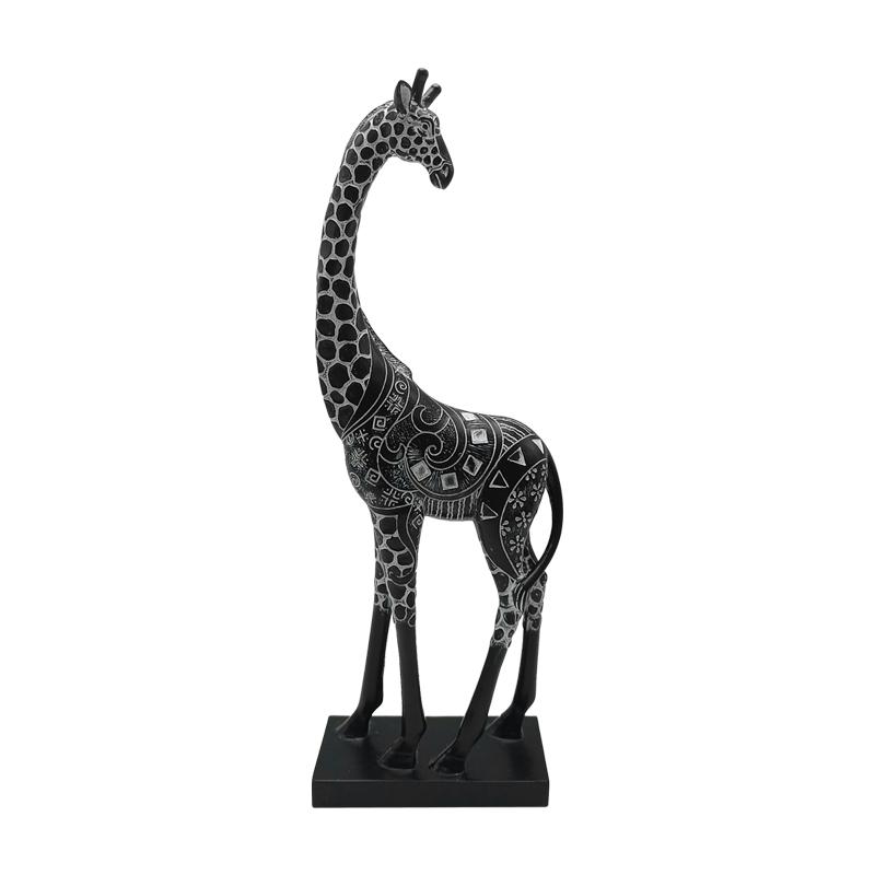 ΕΠΙΤΡΑΠΕΖΙΟ ΔΙΑΚΟΣΜΗΤΙΚΟ Fylliana Giraffe 23621 ΜΑΥΡΟ ΧΡΩΜΑ 15x8x43εκ