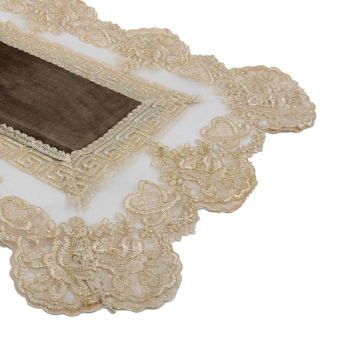 ΤΡΑΒΕΡΣΑ Fylliana Lace ΚΑΦΕ 150x50εκ