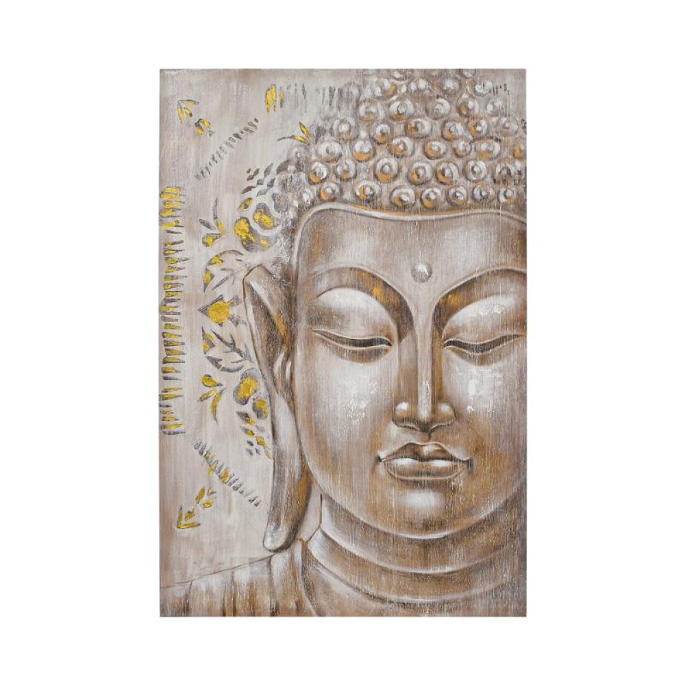 ΚΑΔΡΟ Fylliana Buddha ΜΠΕΖ-ΓΚΡΙ ΧΡΩΜΑ 80x3x120εκ