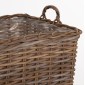 ΣΕΤ ΔΙΑΚΟΣΜΗΤΙΚΑ ΚΑΛΑΘΙΑ KATER HM9657 4ΤΜΧ ΑΠΟ KUBU RATTAN ΣΕ ΓΚΡΙ 52x52x50-57Υεκ.