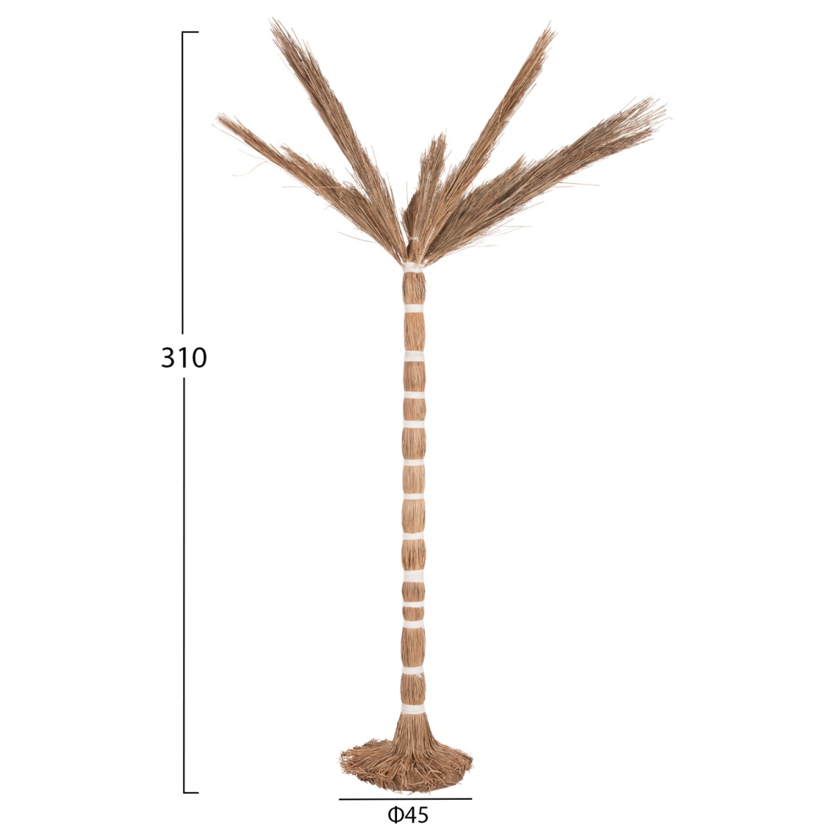 ΔΙΑΚΟΣΜΗΤΙΚΟ ΔΕΝΤΡΟ TROPIC HM4323 τ.ΦΟΙΝΙΚΑ ΑΠΟ MENDONG GRASS 310Yεκ.