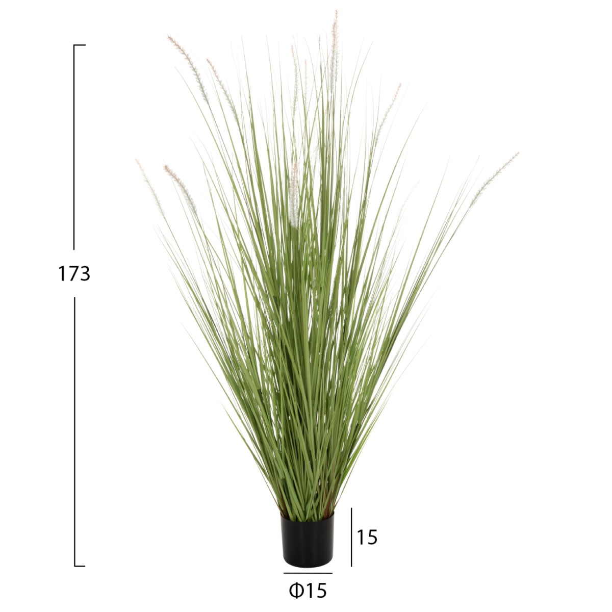 ΔΙΑΚΟΣΜΗΤΙΚΟ ΣΥΝΘΕΤΙΚΟ ΦΥΤΟ HM4017 BRISTLEGRASS ΣΕ ΓΛΑΣΤΡΑ 173Υεκ.