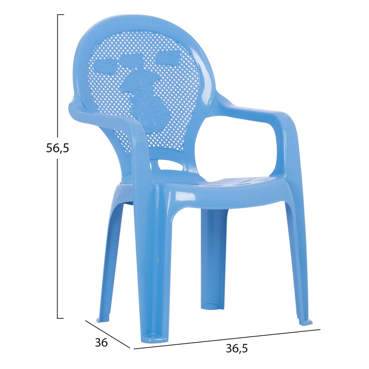 ΚΑΡΕΚΛΑΚΙ ΠΑΙΔΙΚΟ HM5824.08 ΜΠΛΕ 36.5x36.5x56.5Υεκ.