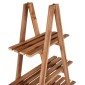 ΒΙΒΛΙΟΘΗΚΗ STAM HM7895 TEAK ΞΥΛΟ ΣΕ ΦΥΣΙΚΟ ΧΡΩΜΑ 120x33x180Y εκ.