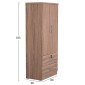 ΝΤΟΥΛΑΠΑ ΜΕ ΣΥΡΤΑΡΙΑ REINA HM2484.11 SONAMA OAK ΜΕΛΑΜΙΝΗ 80x48x183Υεκ.