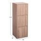 ΝΤΟΥΛΑΠΙ ΜΕ 3 ΑΠΟΘ. ΧΩΡΟΥΣ SORIANO HM9939.11 SONAMA OAK ΜΕΛΑΜΙΝΗ 40x39x119Υεκ.