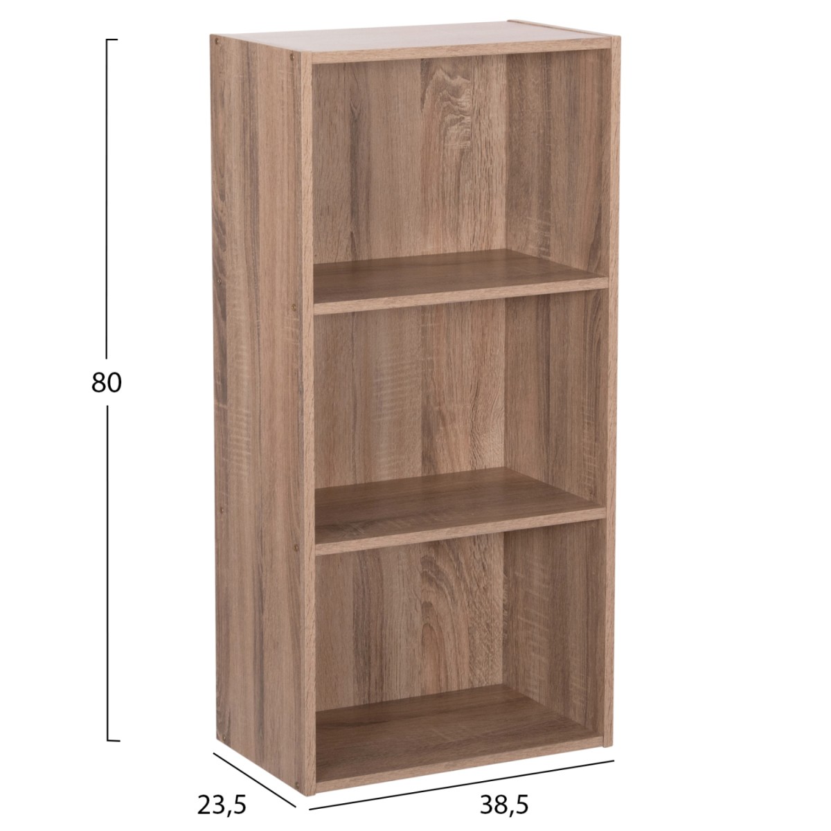 ΡΑΦΙΕΡΑ ΤΟΙΧΟΥ CUBICON HM9941.02 SONAMA OAK ΜΕΛΑΜΙΝΗ 38,5x23,5x80Υεκ.