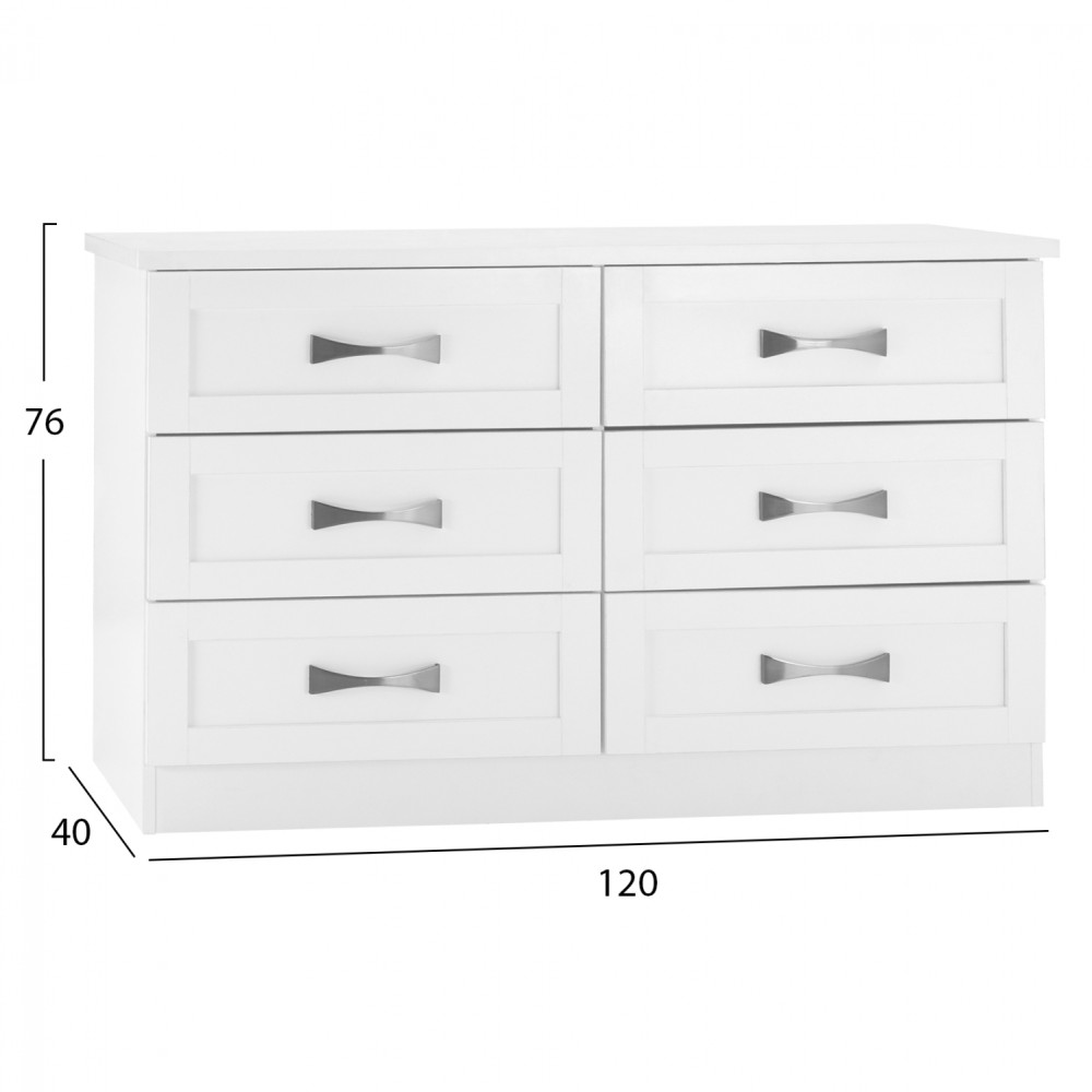ΤΟΥΑΛΕΤΑ-ΣΥΡΤΑΡΙΕΡΑ MILANI HM317.05 ΜΕ 6 ΣΥΡΤΑΡΙΑ ΛΕΥΚΗ 120X40X76Yεκ.