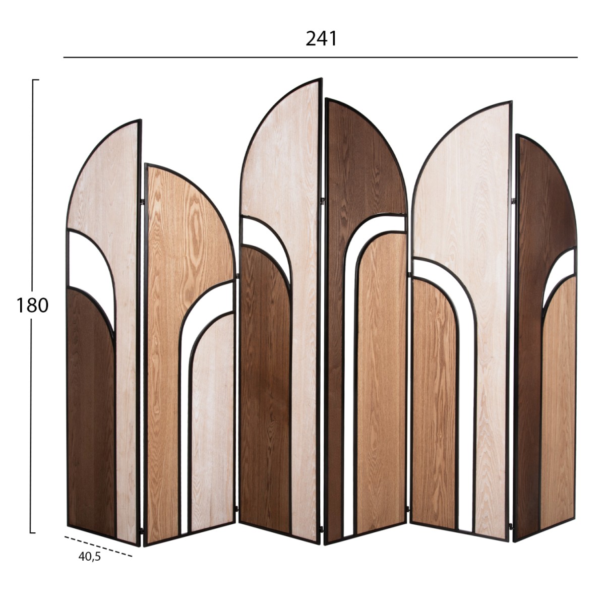 ΠΑΡΑΒΑΝ 6-ΦΥΛΛΟ ΜΟΝΗΣ ΟΨΗΣ CRYPT HM4221 MDF ΣΕ 4 ΧΡΩΜΑTA-ΜΑΥΡΟ ΜΕΤΑΛΛΟ 241x1,5x180Υεκ.