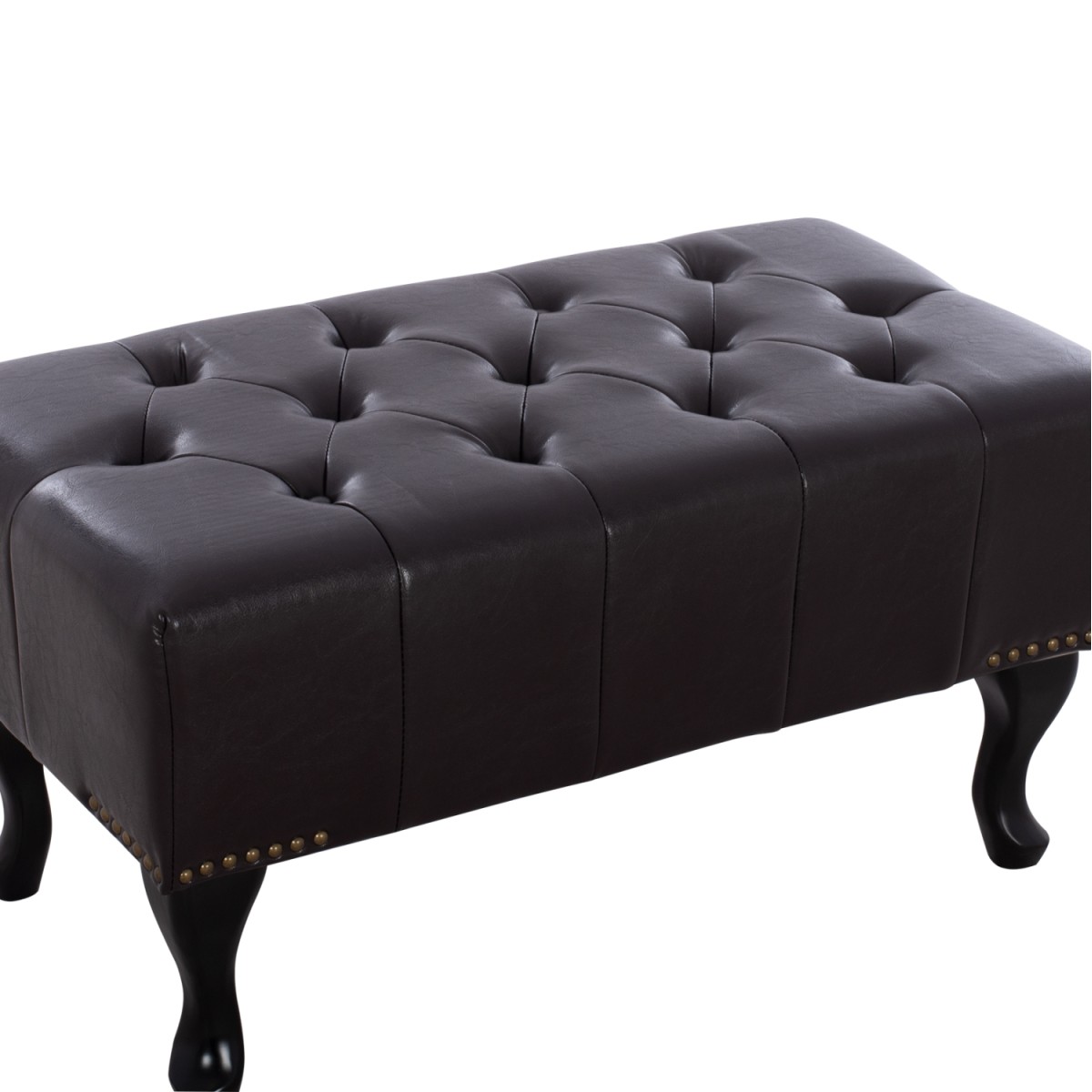 ΤΑΜΠΟΥΡΕ ΥΠΟΠΟΔΙΟ T.CHESTERFIELD EMMA HM226.01 PU 80x44x39Y εκ.ΣΚ.ΚΑΦΕ