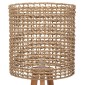 ΕΠΙΔΑΠΕΔΙΟ ΦΩΤΙΣΤΙΚΟ HM4351 RUBBERWOOD-RATTAN-PAPER ROPE ΣΕ ΦΥΣΙΚΟ Φ36x149,5Υεκ.