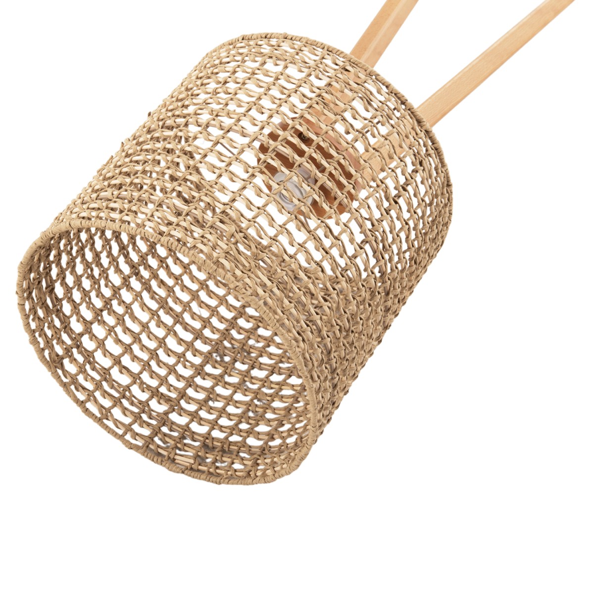 ΕΠΙΔΑΠΕΔΙΟ ΦΩΤΙΣΤΙΚΟ HM4351 RUBBERWOOD-RATTAN-PAPER ROPE ΣΕ ΦΥΣΙΚΟ Φ36x149,5Υεκ.