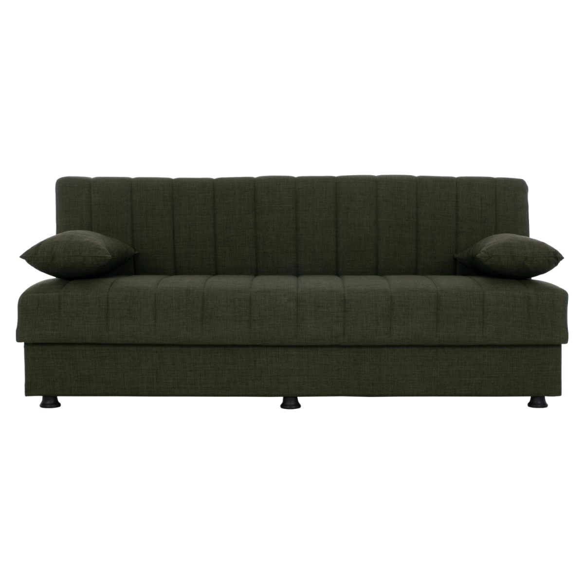 ΚΑΝΑΠΕΣ ΚΡΕΒΑΤΙ ANDRI ΤΡΙΘΕΣΙΟΣ DARK OLIVE HM3239.05 180x72x77 εκ.