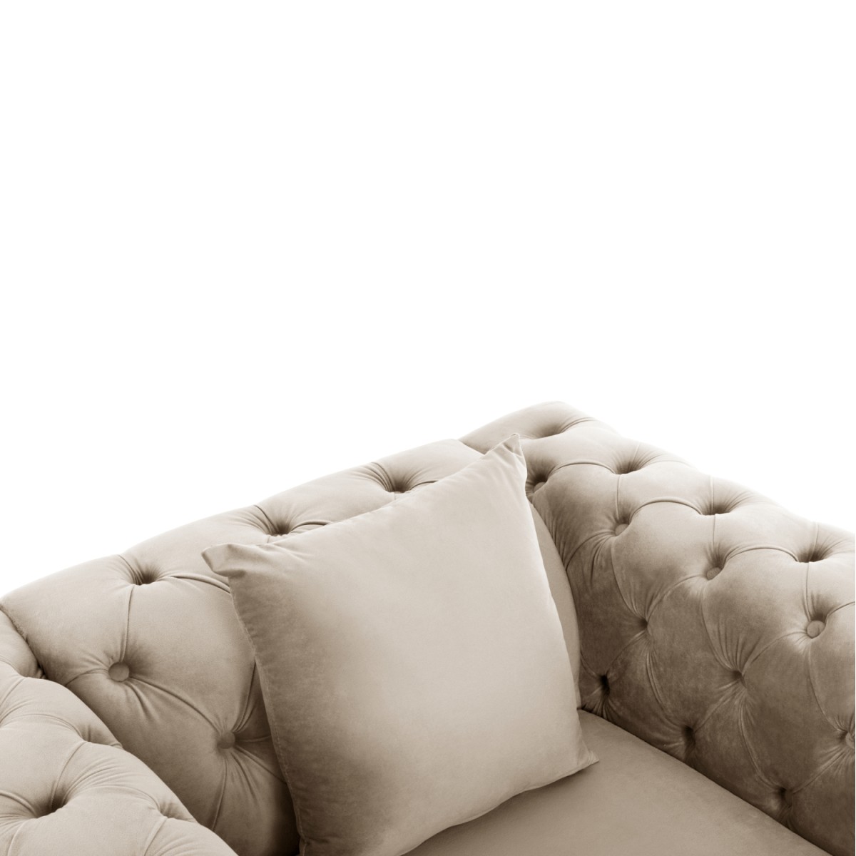 ΠΟΛΥΘΡΟΝΑ τ.CHESTERFIELD MOBAR HM3261.02 ΚΡΕΜ ΒΕΛΟΥΔΟ-ΜΕΤΑΛΛΙΚΑ ΠΟΔΙΑ 99x86,5x77Υεκ.