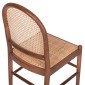 ΚΑΡΕΚΛΑ ΑΠΟ ΟΞΙΑ ΣΕ ΚΑΡΥΔΙ-RATTAN ΜΠΕΖ HM9407.04 43x50x87Υ εκ.