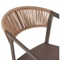 ΣΚΑΜΠΟ ΑΛΟΥΜΙΝΙΟΥ ΣΑΜΠΑΝΙ ΜΕ ΜΠΡΑΤΣΑ RATTAN & TEXTLINE 56x58x105Yεκ.HM5892.23