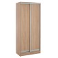 ΝΤΟΥΛΑΠΑ ΣΥΡΟΜΕΝΗ ADLER ΜΕΛΑΜΙΝΗΣ 90x45x210Yεκ. SONAMA OAK 2ΦΥΛΛΗ HM2436.01