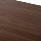 ΤΡΑΠΕΖΙ ΤΡΑΠΕΖΑΡΙΑΣ JAY HM9531 MDF ΚΑΡΥΔΙ-ΜΑΥΡA ΜΕΤΑΛΛΙΚΑ ΠΟΔΙΑ 120x70x76Υεκ.