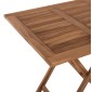 ΤΡΑΠΕΖΙ ΤΕΤΡΑΓΩΝΟ KENDALL ΠΤΥΣΣΟΜΕΝΟ HM9544 TEAK ΣΕ ΦΥΣΙΚΟ ΧΡΩΜΑ 80x80x75Yεκ.