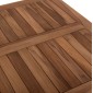 ΤΡΑΠΕΖΙ ΤΕΤΡΑΓΩΝΟ KENDALL ΠΤΥΣΣΟΜΕΝΟ HM9544 TEAK ΣΕ ΦΥΣΙΚΟ ΧΡΩΜΑ 80x80x75Yεκ.