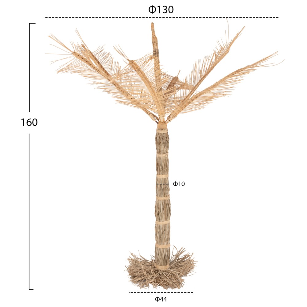 ΔΙΑΚΟΣΜΗΤΙΚΟ ΔΕΝΤΡΟ HM7870 ΦΥΣΙΚΟ ΑΠΟ MENDONG GRASS Φ130x160Yεκ.