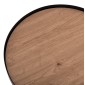 ΤΡΑΠΕΖΑΚΙ ΒΟΗΘΗΤΙΚΟ DENTON HM18023.01 MDF TOP ΦΥΣΙΚΟ ΞΥΛΟΥ-ΒΑΣΗ ΜΑΥΡΗ Φ45x51,5Υεκ.