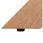 ΤΡΑΠΕΖΙ PAOLO HM9853 MDF ΜΕ ΚΑΠΛΑΜΑ ΦΡΑΞΙΝΟΥ-ΠΟΔΙΑ RUBBERWOOD-ΦΥΣΙΚΟ 180x90x75Yεκ