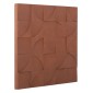 ΠΙΝΑΚΑΣ ΤΕΤΡΑΓΩΝΟΣ ΣΕΙΡΑ SANTORINI HM4524 MDF ΣΕ ΚΑΦΕ ΧΡΩΜΑ 80x5(πάχος)x80Υεκ.